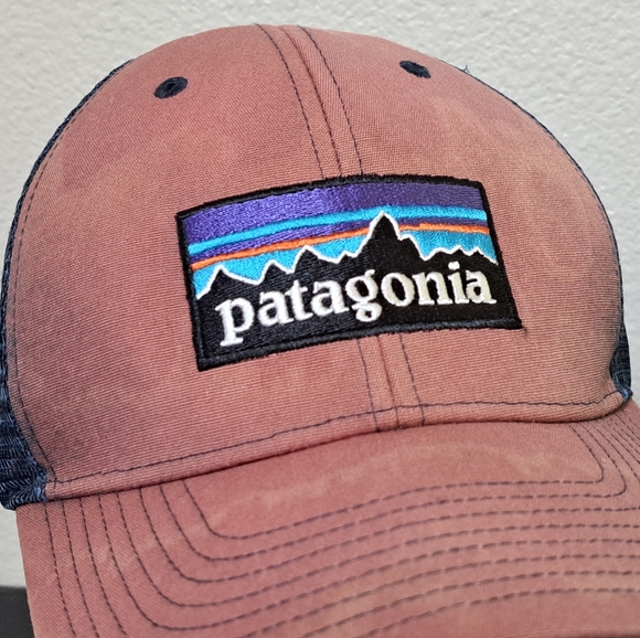 Patagonia P-6 Logo Snapback Trucker Hat Distressed - Picture 2 of 6